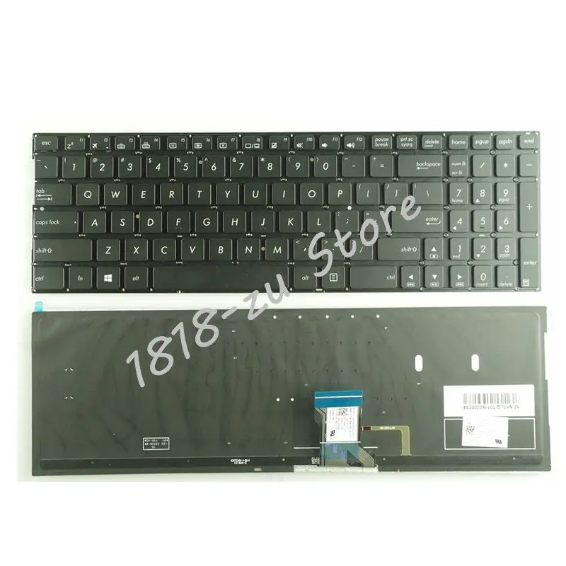 YALUZU новый для ASUS Q502 Q503 Q552 Q552UB Q503UA Q504UA Q534UX Q553UB N592 клавиатура с подсветкой черный новый английский США версия