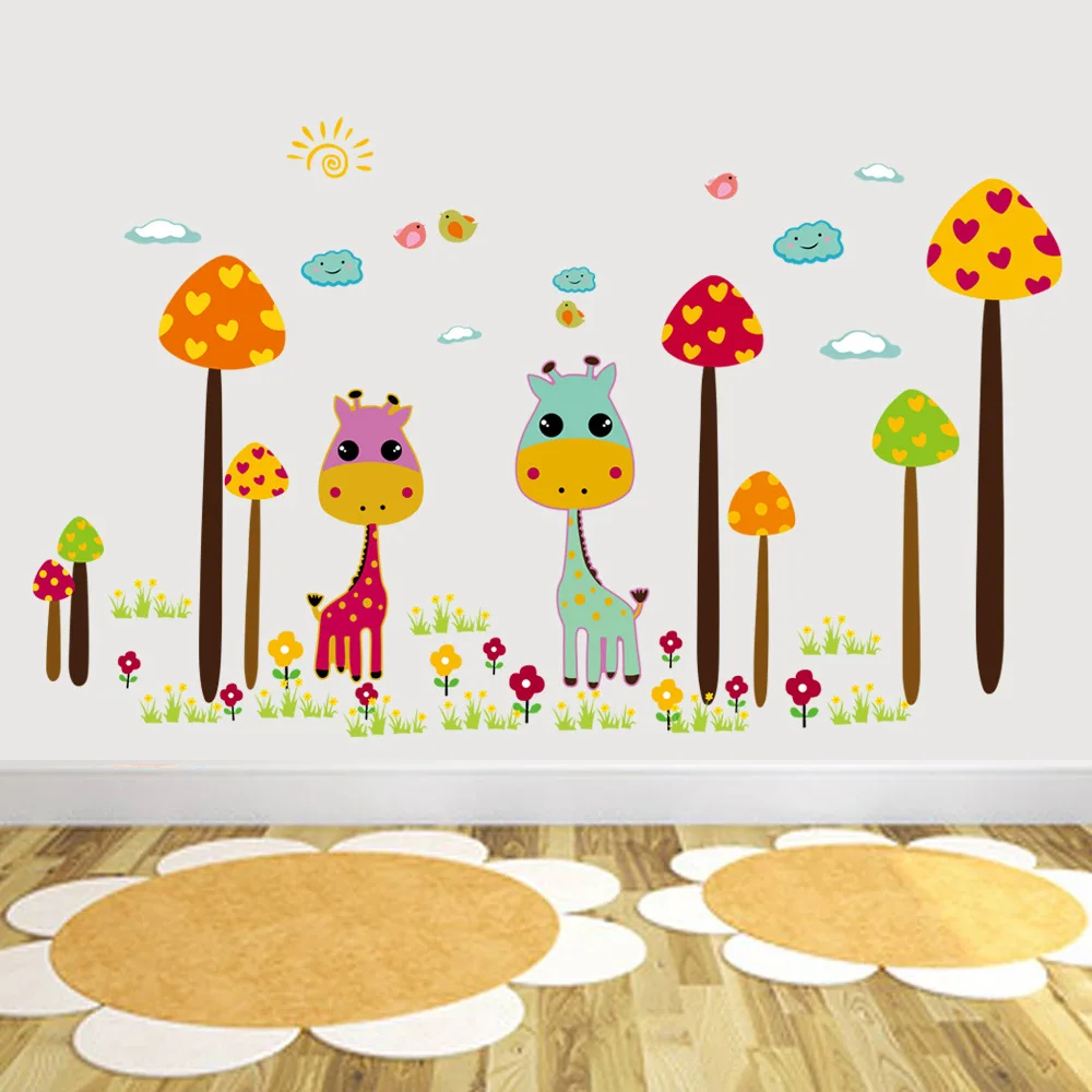 2015 new design colour giraffe wall stickers3d cartoon giraffe decor stickerskindergarten children room decorates a wall stick - Design A Wall Sticker 2015 new design colour giraffe wall stickers3d cartoon giraffe decor stickerskindergarten children room decorates a wall stick - Design A Wall Sticker