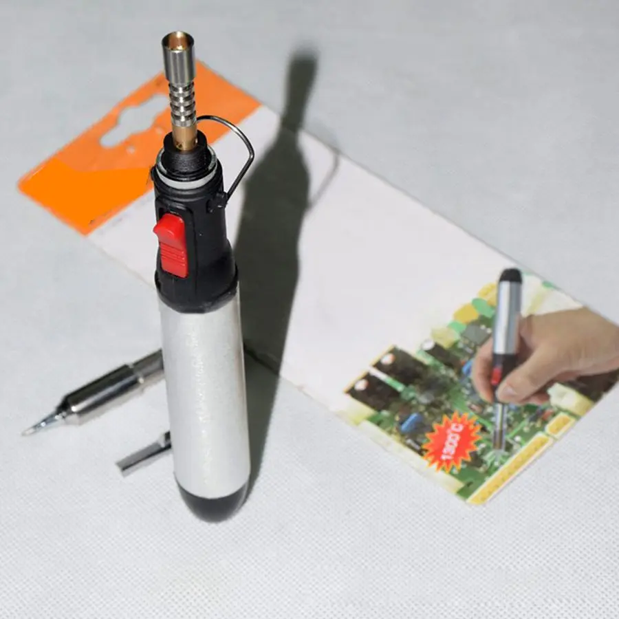 Pen Type Gas Solder Iron Cordless 12ml Heat Gun Welding Torches Tool 1300 degree Equipment | Инструменты