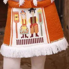 LYNETTE S CHINOISERIE Winter Autumn Original Deisgn font b Women b font Cute Embroidery Tassel Thermal