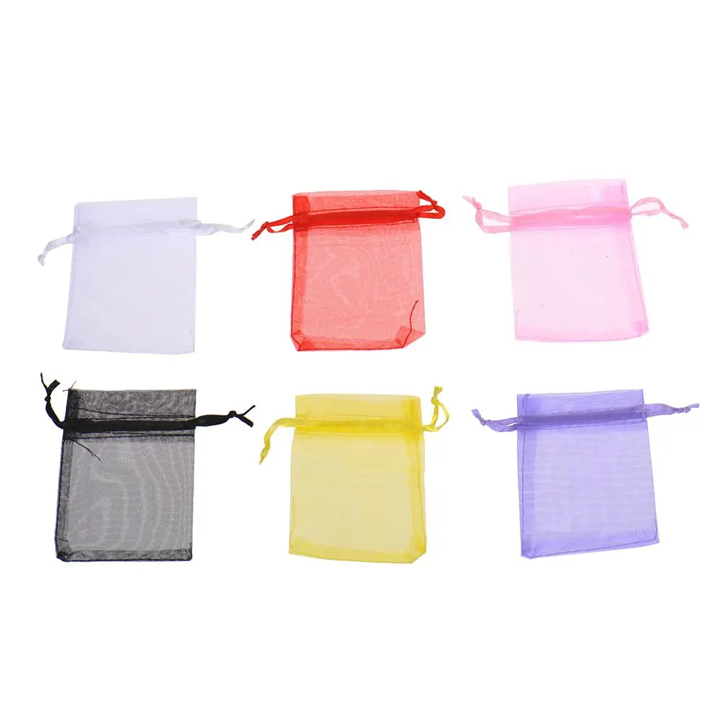 

1 Pcs Gift Bag Organza Bags Wedding Pouches Nice Selection Jewelry Packaging Transparent Gauze Bag Random Color