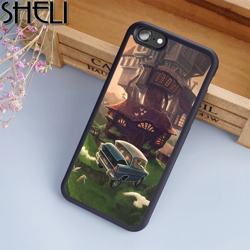 

SHELI Hogwarts Express Harry Potter Phone Case For iPhone 6 6S Plus 7 8 Plus X 5S Back Cover For Samsung Galaxy S5 S6 S7 S8