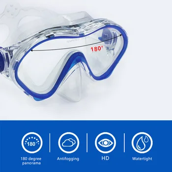 

New cross-boundary submersible goggles Deep sea goggles Children's snorkeling goggles