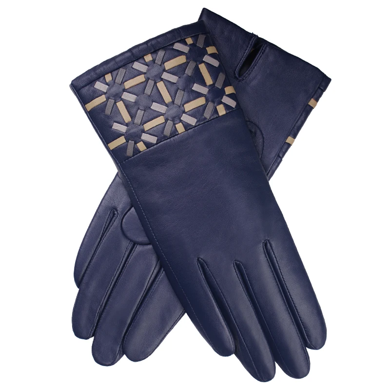 Free shipping 2pairs fashion female style genuine leather gloves winter protecting Korean style with knitted woven gloves Free shipping 2pairs fashion female style genuine leather gloves winter protecting Korean style with knitted woven gloves