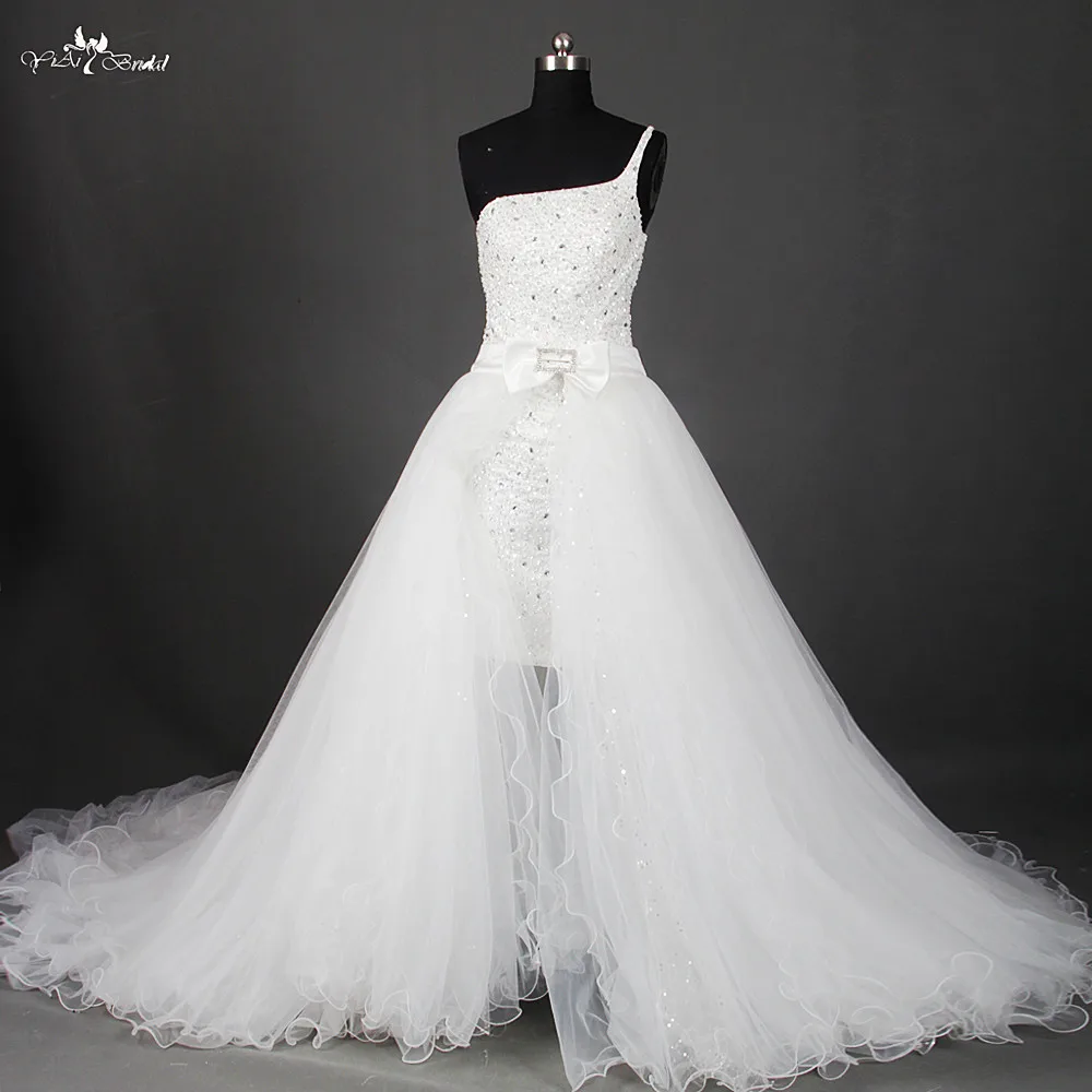 Rsw1109 yiaibridal высокое Средства ухода за кожей шеи с длинным рукавом свадебное платье 2017