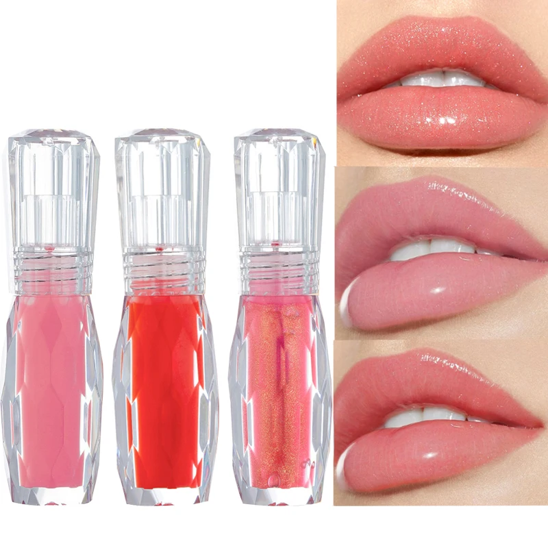 

6 Colors Lips Clear Lip Gloss plumper Glitter Liquid Lipstick Nude Shimming Lip Tattoo Makeup Moisturizer Lipgloss Cosmetic