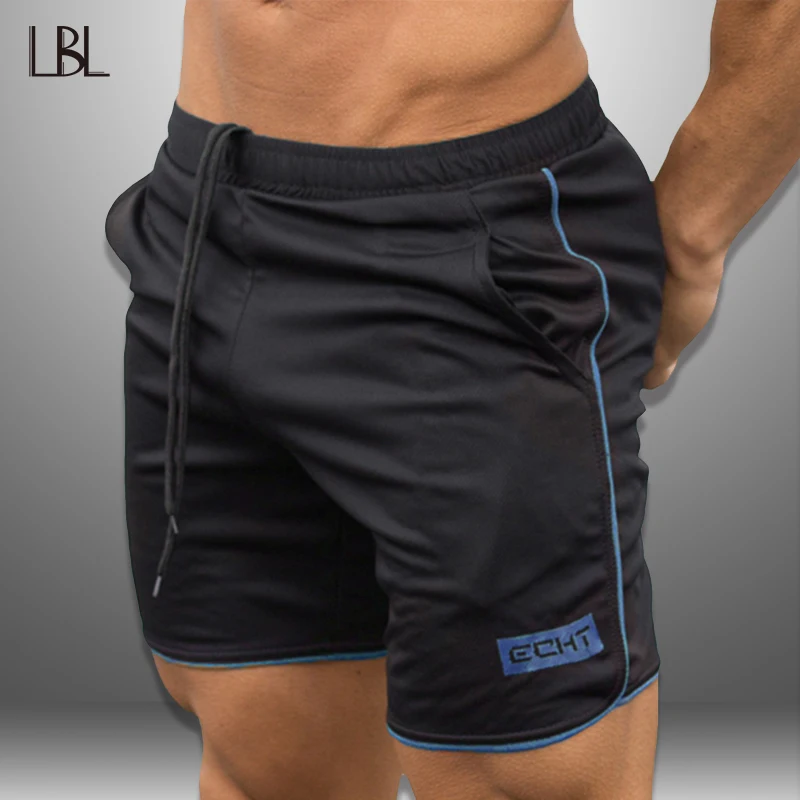 

LBL Men Shorts Bodybuilding Sunmmer Jogger Beach Shorts Man Fitness Clothing Mens Boardshorts Outwear Short Pants Quick Drying