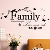 Family Love Never Ends Quote vinyl Wall Decal Wall Lettering Art Words Wall Sticker Home Decor Wedding Decoration ► Photo 1/4