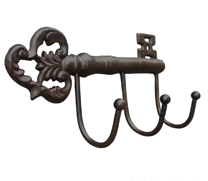 Vintage Wrought iron hook key decorative wrought iron wall