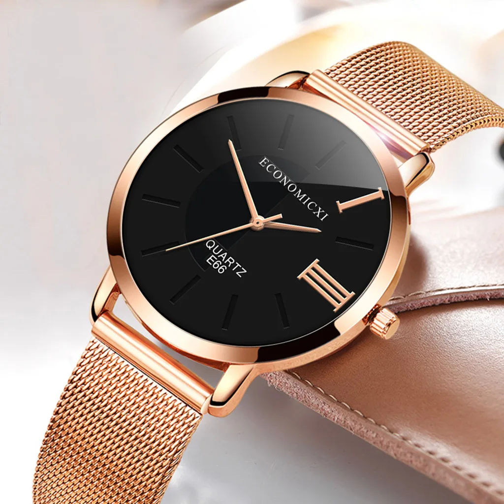Женские и мужские часы из розового золота и стали, роскошные брендовые Модные кварцевые женские часы, деловые праздничные подарочные часы, наручные часы# AWS - Цвет: E66-E