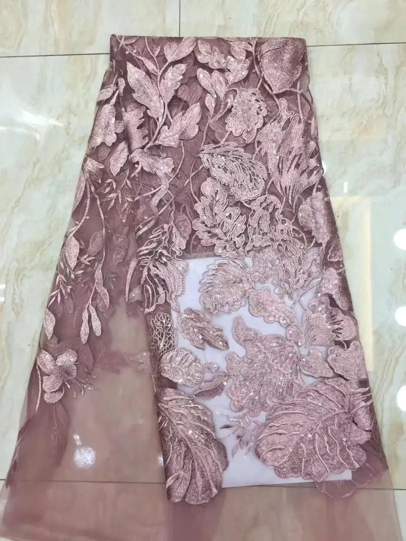 

Nigerian lace lace fabric French mesh lace fabric with fine sequins of chiffon lace fabric