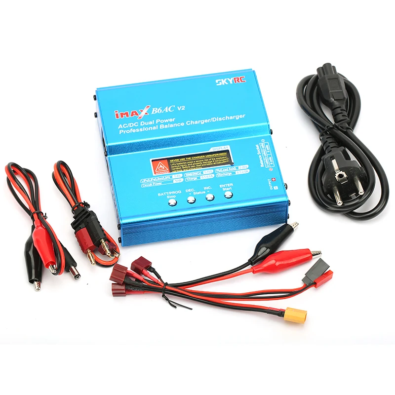 

Original SKYRC iMAX B6AC V2 Charger 50W Lipo Battery Balance Charger RC Discharger Helicopter Quadcopter Drone Battery Charger