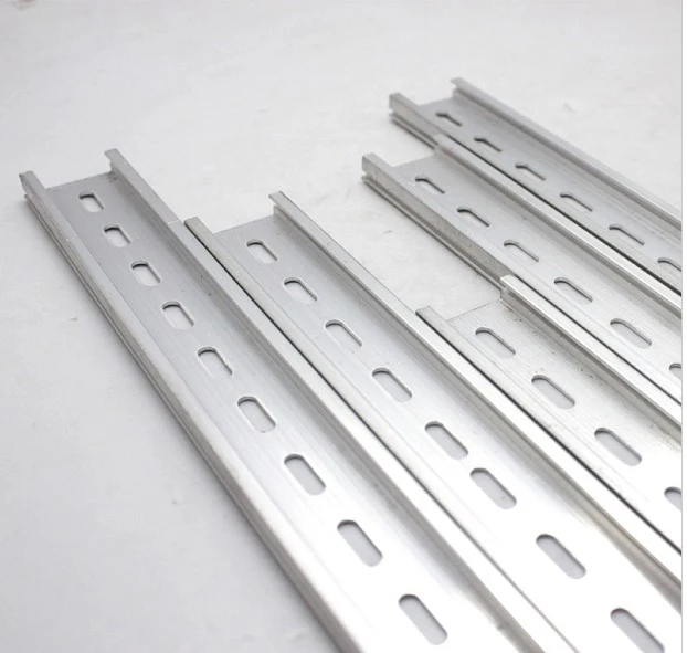 5pcs Universal Type 35mm 0.5 Meter Aluminum Slotted DIN Rail for C45