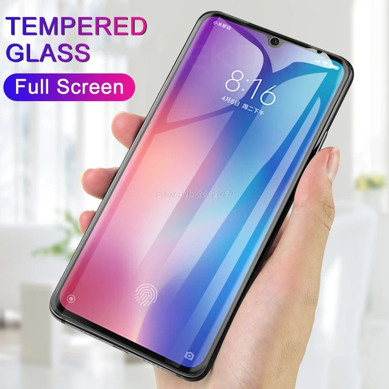 Закаленное стекло для Xiaomi Mi9 Mi CC9 CC9E защитное с полным покрытием 9 SE защитная