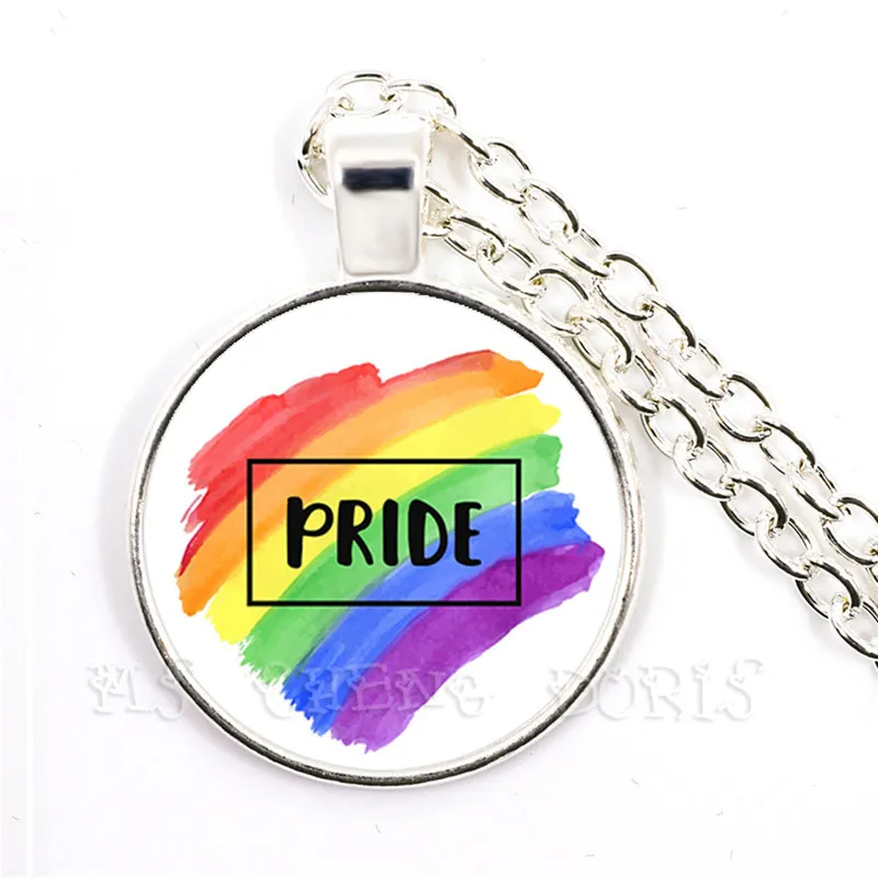 Gay Pride Pocket Watch Necklace Same Sex LGBT Jewelry Lesbian With Rainbow Love Wins Gift Marriage | Украшения и аксессуары