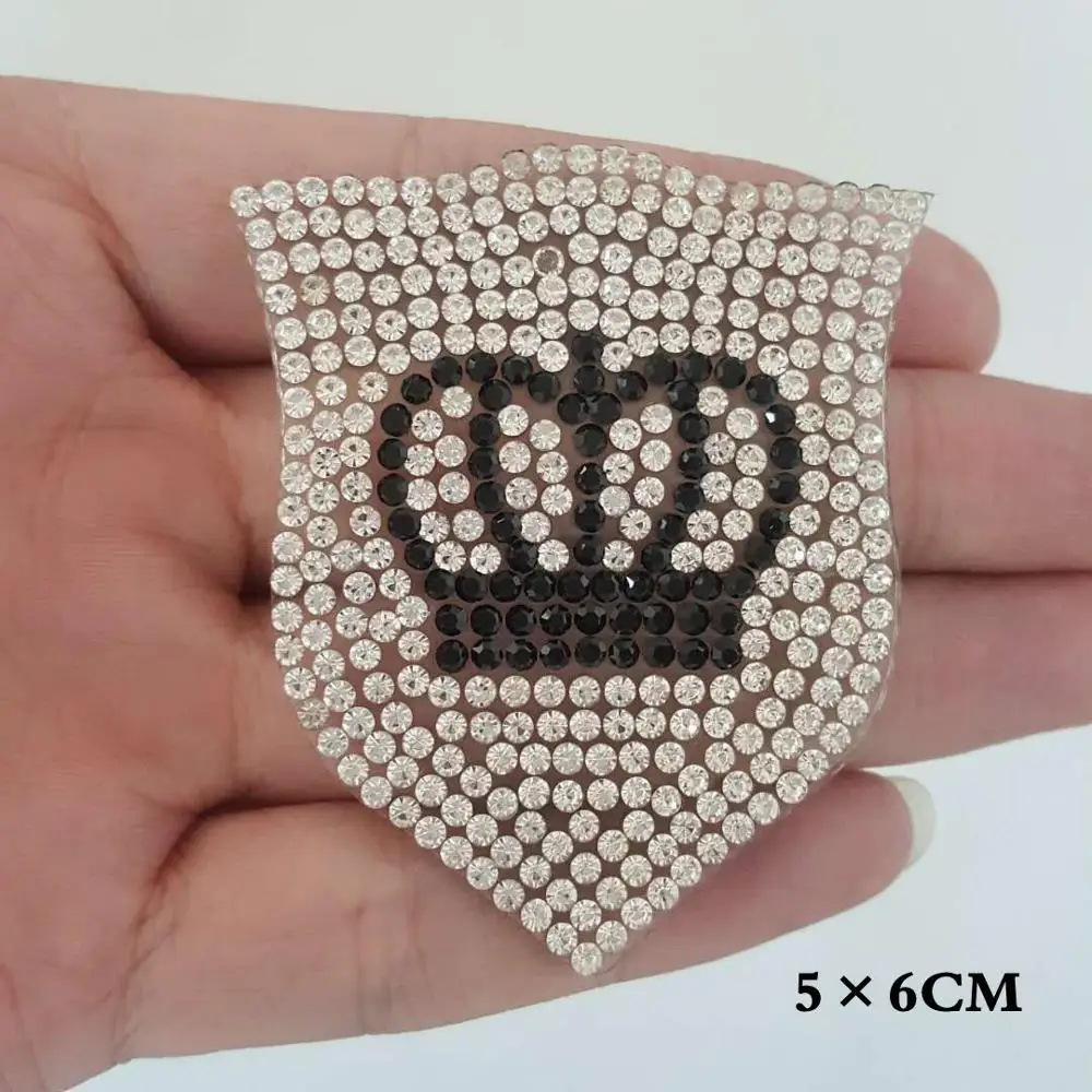 Сверкающие RhinestoneCrown щит железо на Бейджи для одежды модные бриллиантовые наклейки Футболки аппликация шляпа багаж аксессуары - Цвет: 1