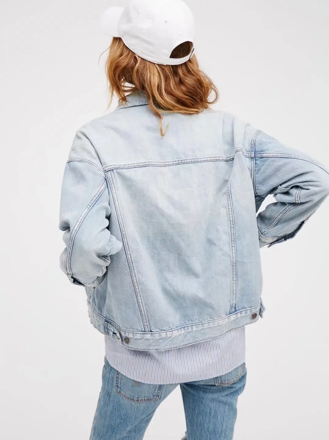 Bleu Effiloché Boho Denim Automne Lavé Mode Trou Manteaux De Nouvelles Vestes Vêtements 2018 Rue Lâche Cru Femmes cyWOayq7