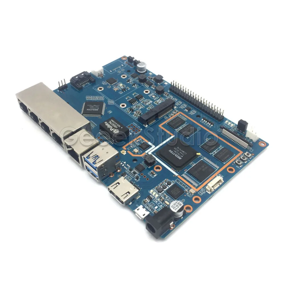 В наличии! Четырёхъядерный процессор Banana Pi R2 версия 1 2 ОЗУ Гб SATA Wi Fi Bluetooth eMMC 8 ГБ