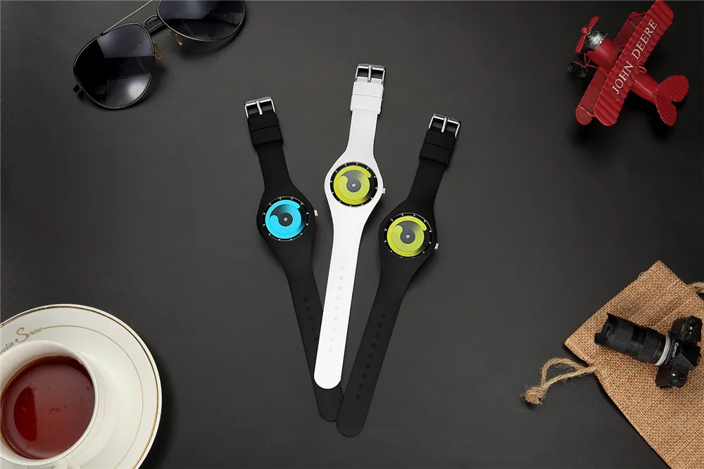 CRRJU мужские часы Топ бренд мода высокого качества Повседневный простой стиль силиконовый кварцевый ремешок часы для женщин мужчин для любителей наручных часов