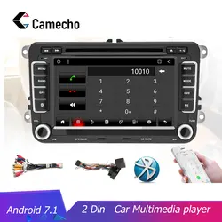 Camecho Android 7,1 автомобильный dvd-плеер с двумя цифровыми входами gps навигация мультимедийный плеер авторадио, USB для Volkswagen/Passat/POLO/GOLF/Skoda