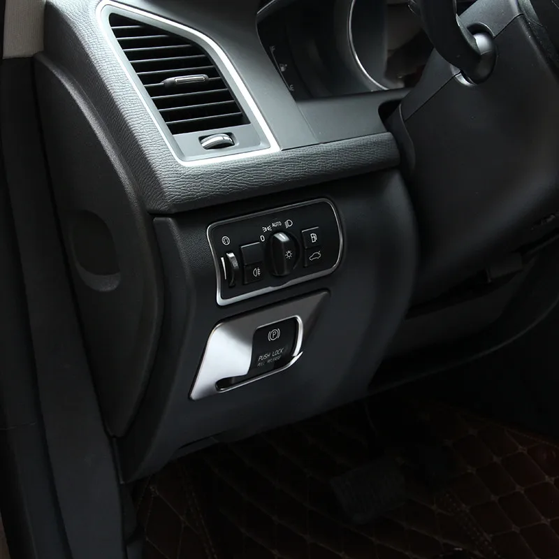 electronic handbrake cover trim for volvo xc60 s60 v60 s80 accessories car styling  (7)