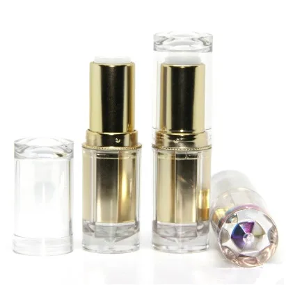 

wholesale 200pcs gold color empty 12.1mm lipstick tubes DIY lipstick tubes lipstick bottles