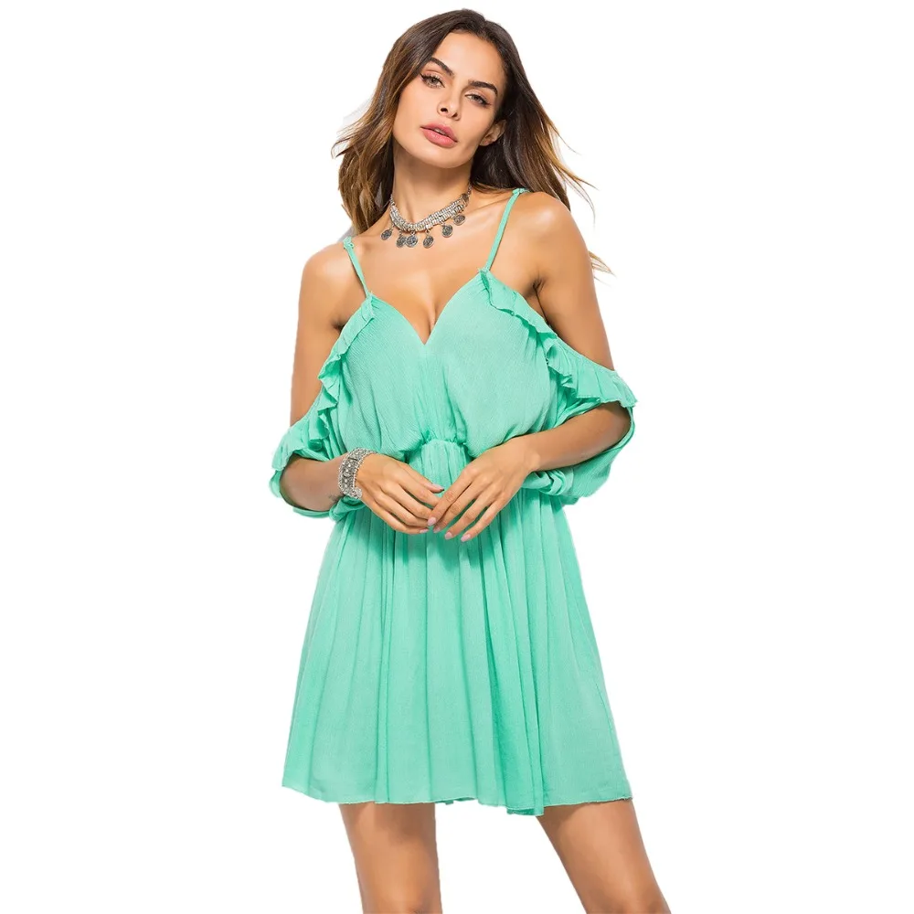 

women sexy dress bohemia vintage cotton dress summer femme retro mini print one piece sweet dress backless off shoulder