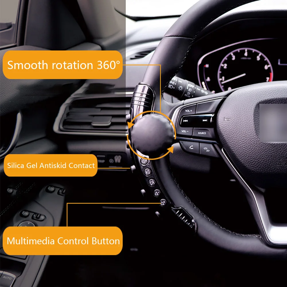 

Music Player Steering Wheel Remote Control Button Professional Wireless Backlight Android Universal Electronics Car Navigation