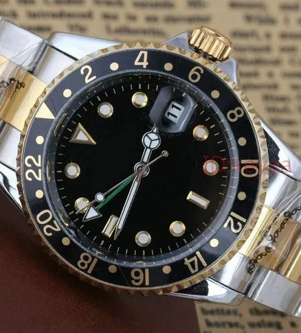 

Top Luxury Brand GMT Mens Mechanical Stainless Steel Automatic Movement Sports Watches self wind designer Wristwatches watch