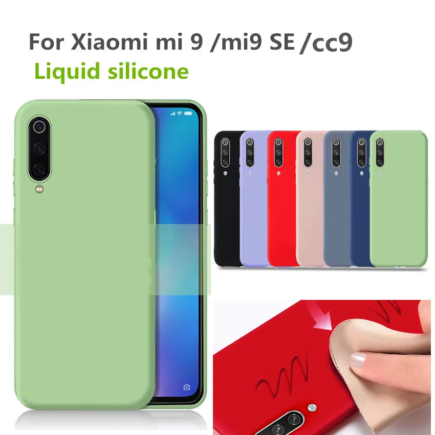 Для xiaomi mi 9 чехол se жидкий силиконовый мягкий ТПУ ультратонкий прозрачный