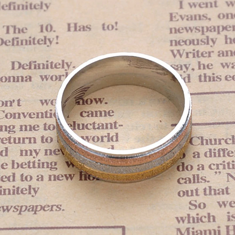 Men Personality Titanium Steel Ring Retro Style Jewelryfor Men's Wedding Party