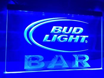

LA093- BAR Bud Beer LED Neon Light Sign home decor crafts