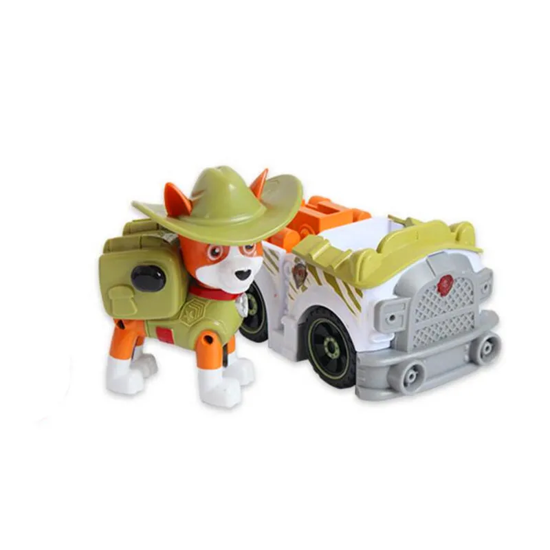 

Paw patrol track Dog patrulla canina Toys Anime Figurine Car Plastic Toy Action Figure model Children toys