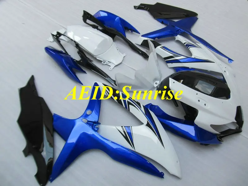 

Injection mold Fairing kit for SUZUKI GSXR600 750 K8 08 09 GSXR 600 GSXR 750 2008 2009 ABS Blue white Fairings+gifts SP05