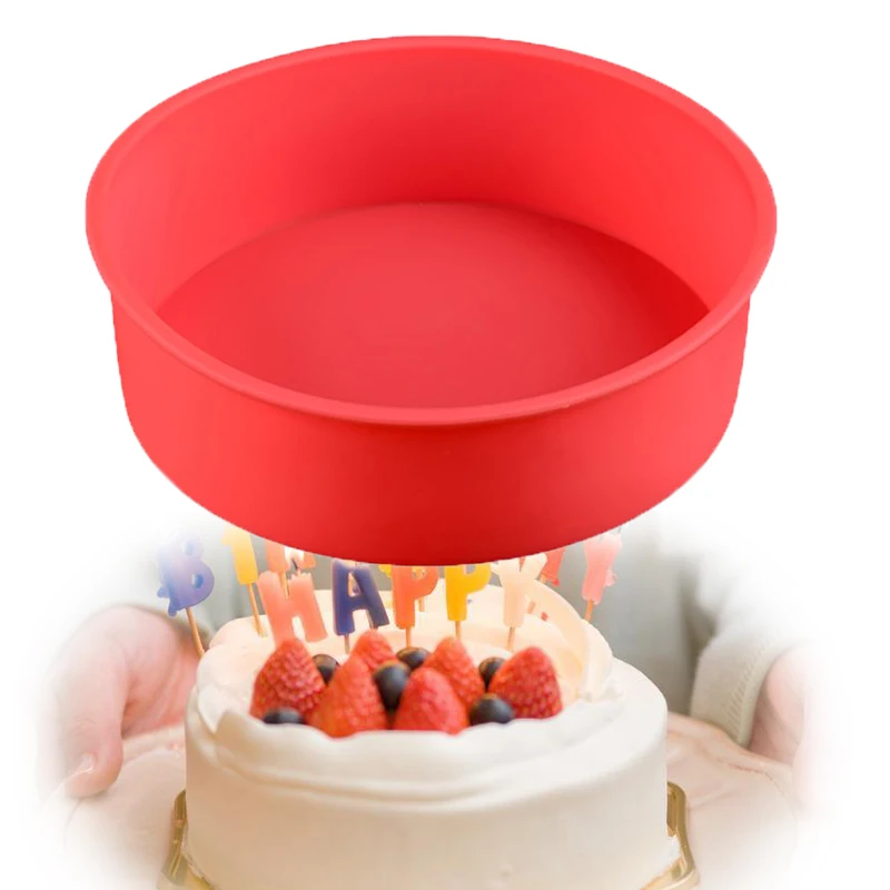 

Silicone DIY Round Cake Mold Bread Baking Dish Mold Form Cake Pan Cupcake Bread Mould Pan Decorating Cake Tools
