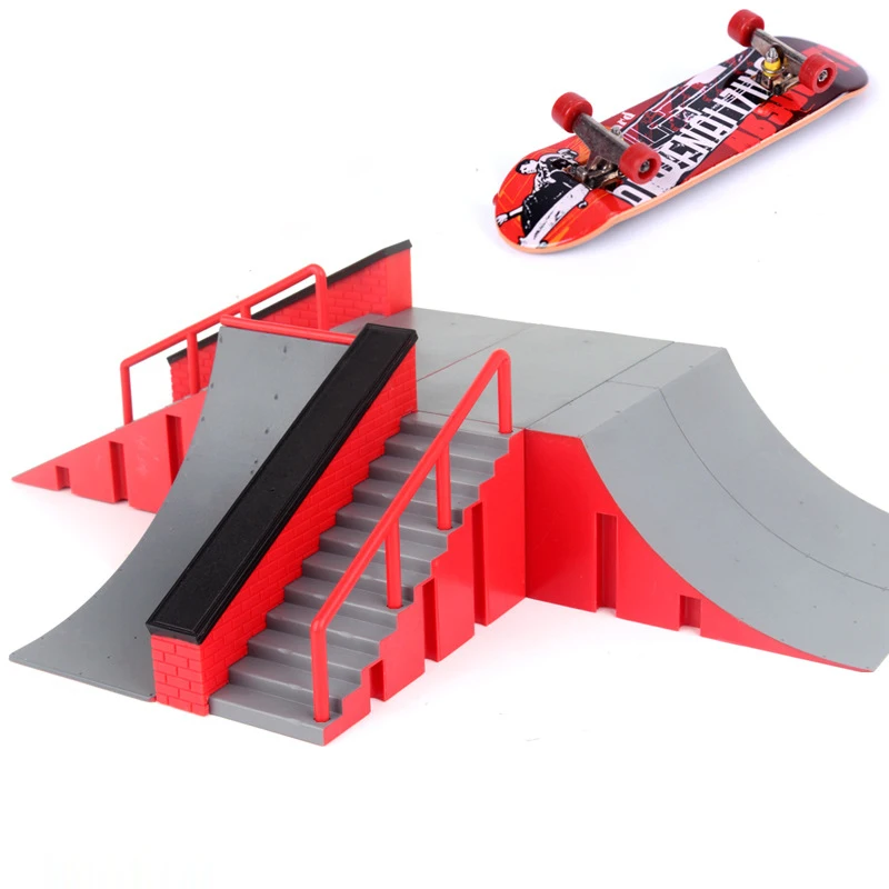 1 шт. мини игрушка для скейтборда скейт парк для TechDeck гриф скейтборд пандусы гриф конечная парк тренировочная доска