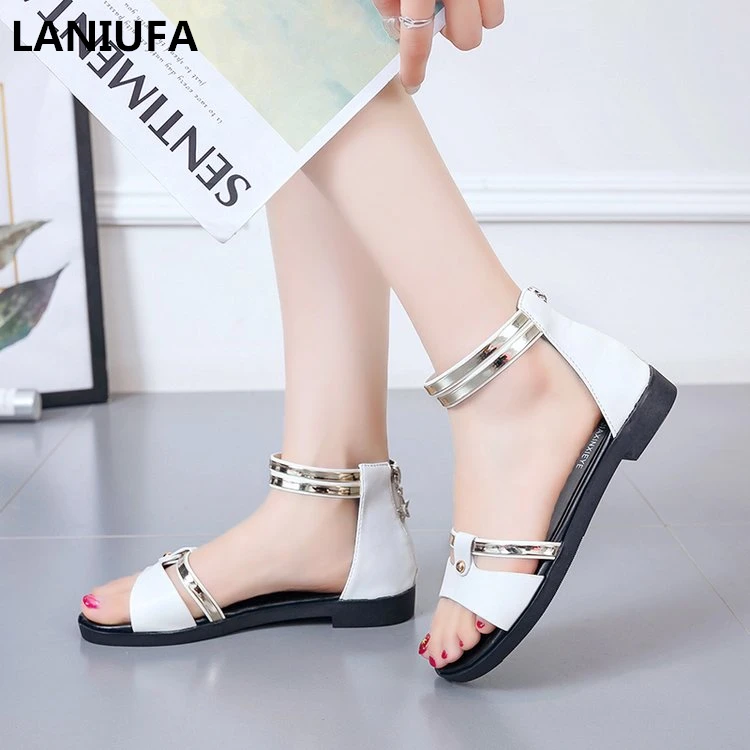 

Summer Casual Sandals Women flats shoes Casual Gladiator Open Toe women Sandals Female flats walking Sandals shoes mujer &289