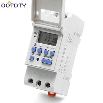 

New DIN Rail Time Relay Switch Digital LCD Power Programmable Timer DC 12V