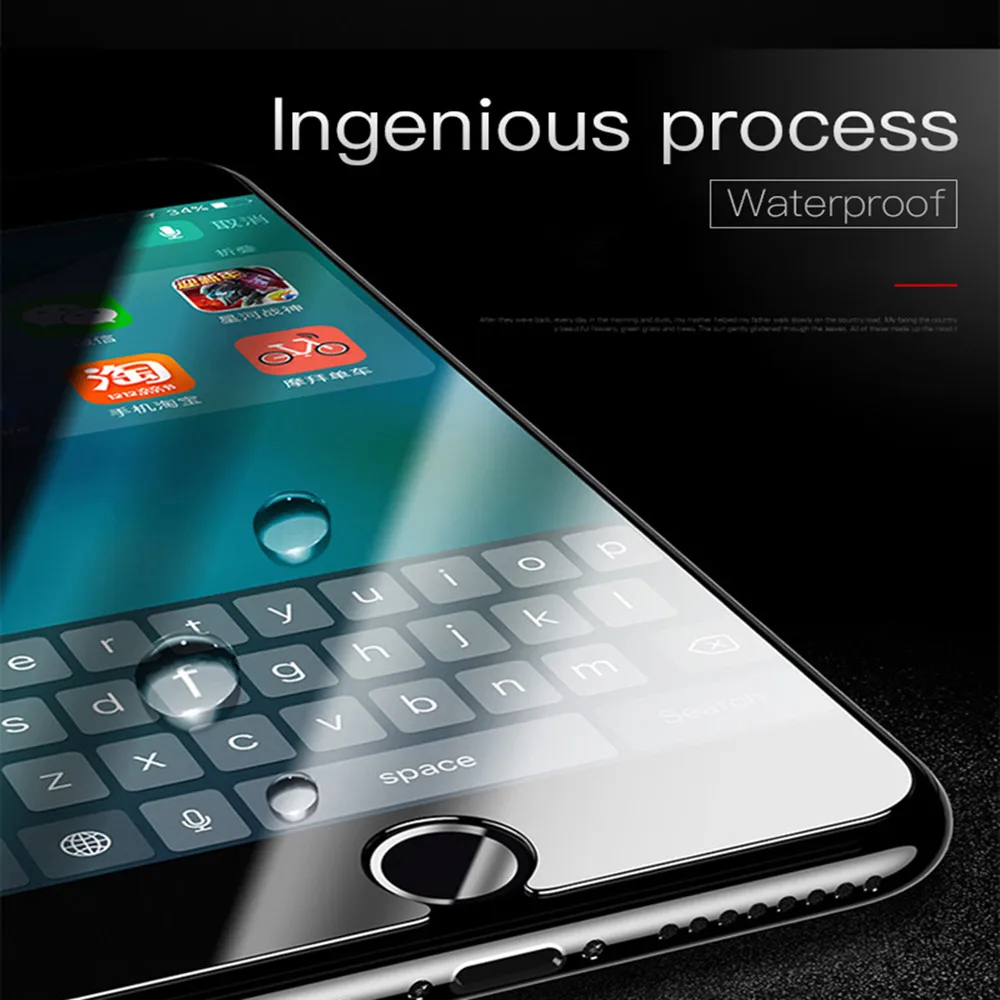 JRGK HD 2.5D Screen Protector Super Clear Tempered Glass film for iPhone 6 plus 6s 7 Plus Iphone 8 X Protective Film | Мобильные