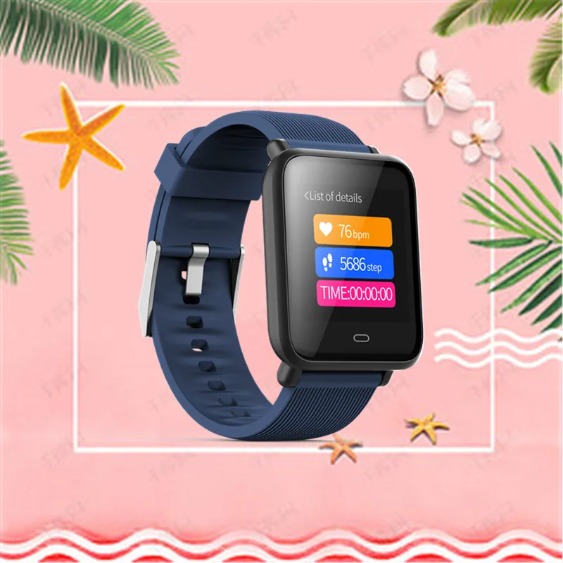 

OGEDA 2019 NEW Blood Pressure Heart Rate Monitor Smart Watch Q9 IP67 Waterproof Sport Fitness Trakcer Men Women Sport Reloj