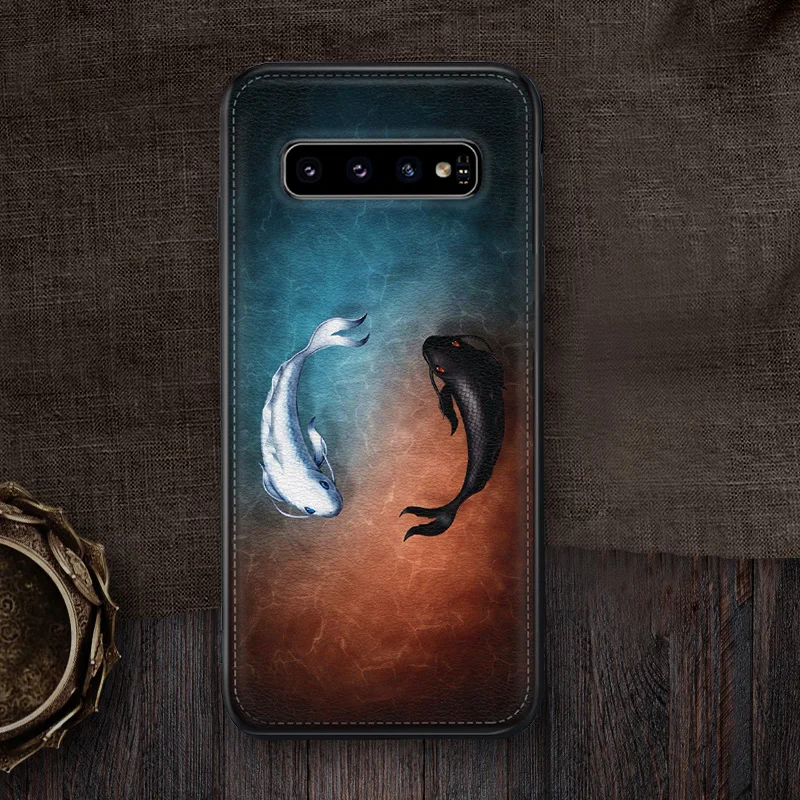 

Phone Case for Samsung Galaxy S9 S10 S9PLUS S10PLUS Ultra Thin Soft Leather Silicone Protective Shell Cover Coque