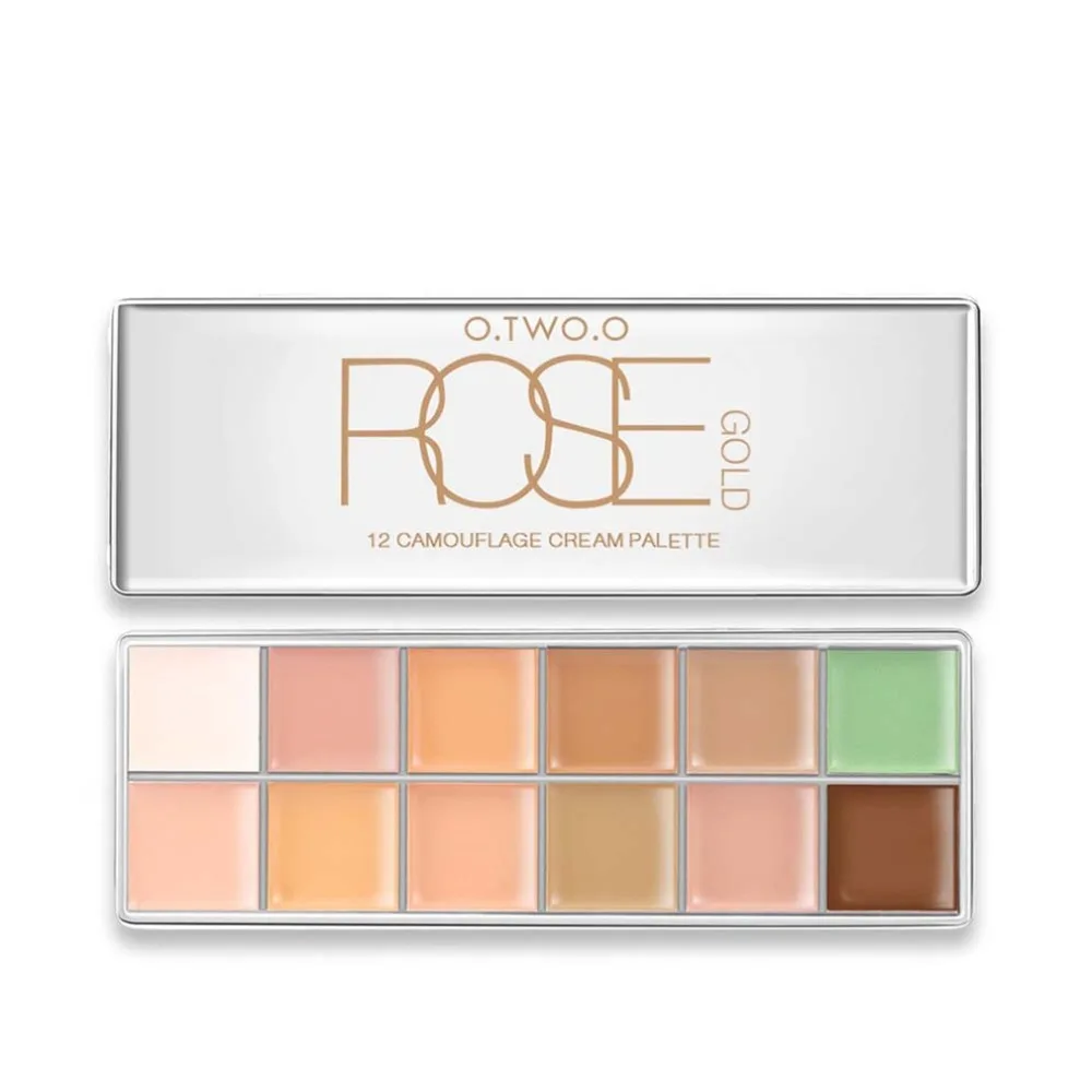 

12 Colors Palette Concealer Plate Long Lasting Makeup Concealer Cream Face Makeup