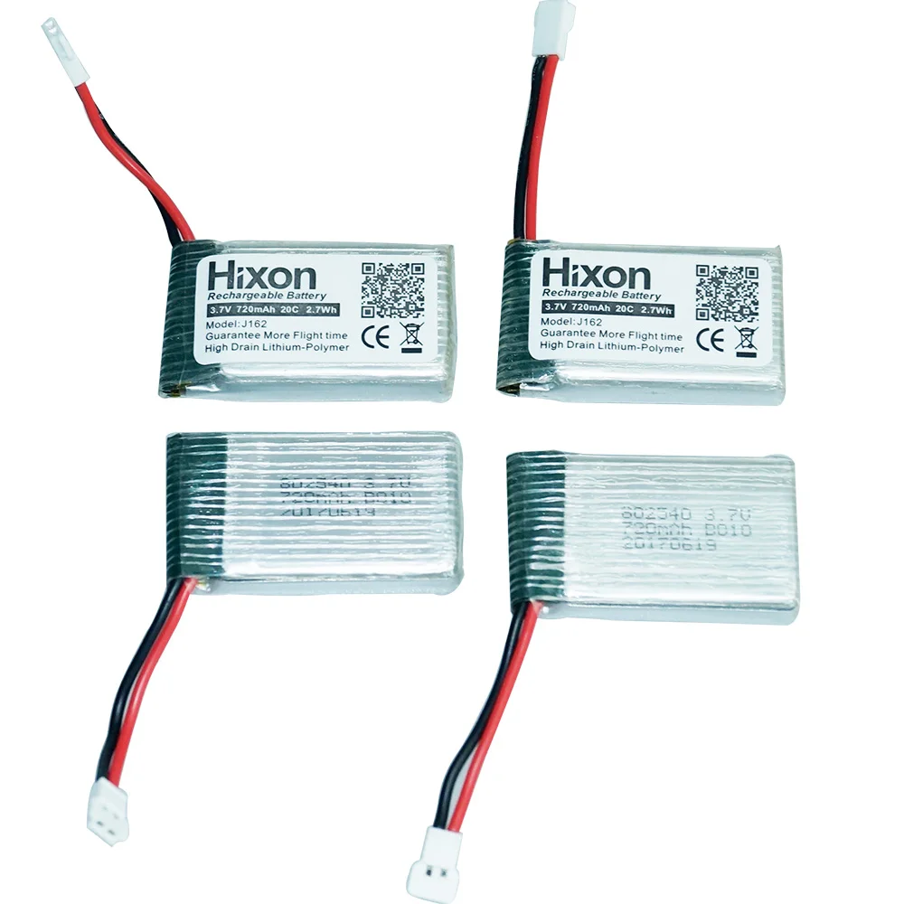 Аккумулятор Hixon для квадрокоптера UFO 4 шт. 20C 3 7 В 720 мАч Syma X5 X5A X5C|Перезаряжаемые