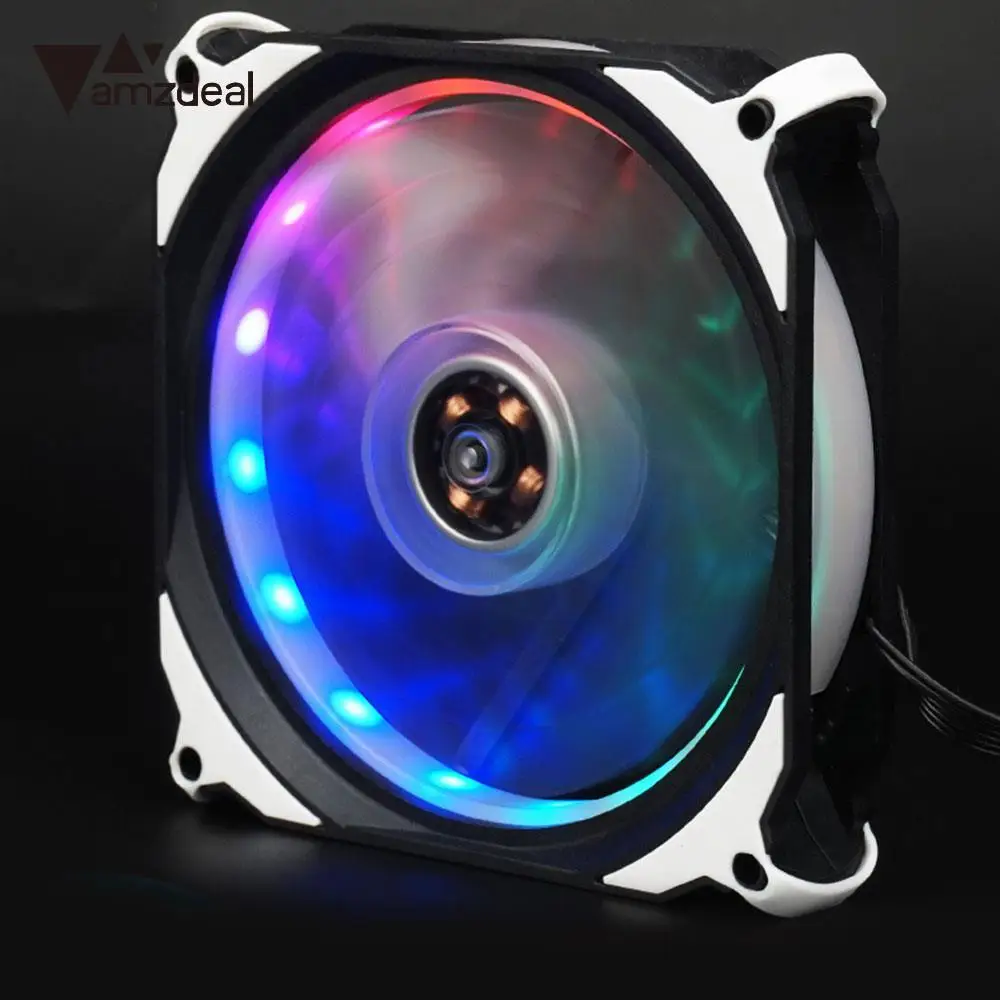 AMZDEAL 120mm Lighting Premium Desktop Computer Case Fan Heatsink CPU