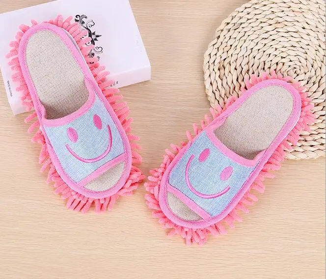 Шенилл обезьяна ленивый человек тапочки можно отпороть и мыть для чистки пола|floor