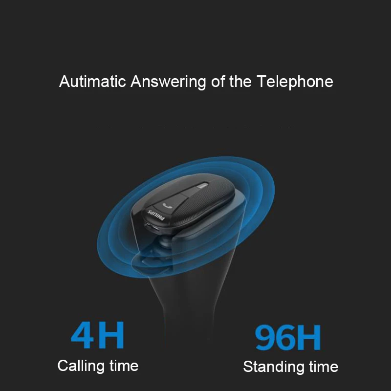 Philips Беспроводной гарнитура SHB1801P с Bluetooth 4 1 литий полимерный объем Управление для