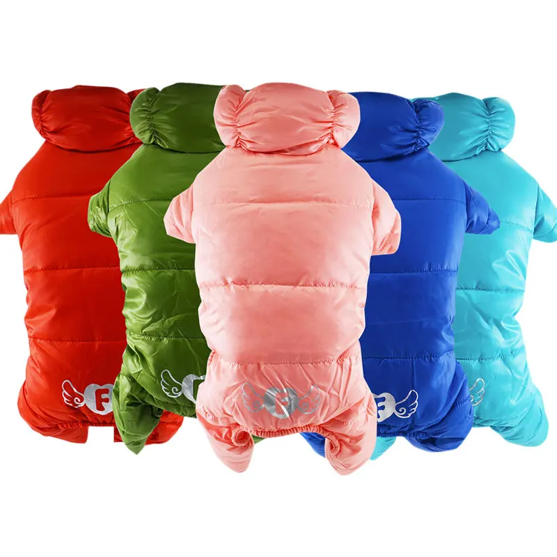 XS S Warm Winter Teddy Dog Jumpsuit Coat Pet Snowsuit Waterproof Dog