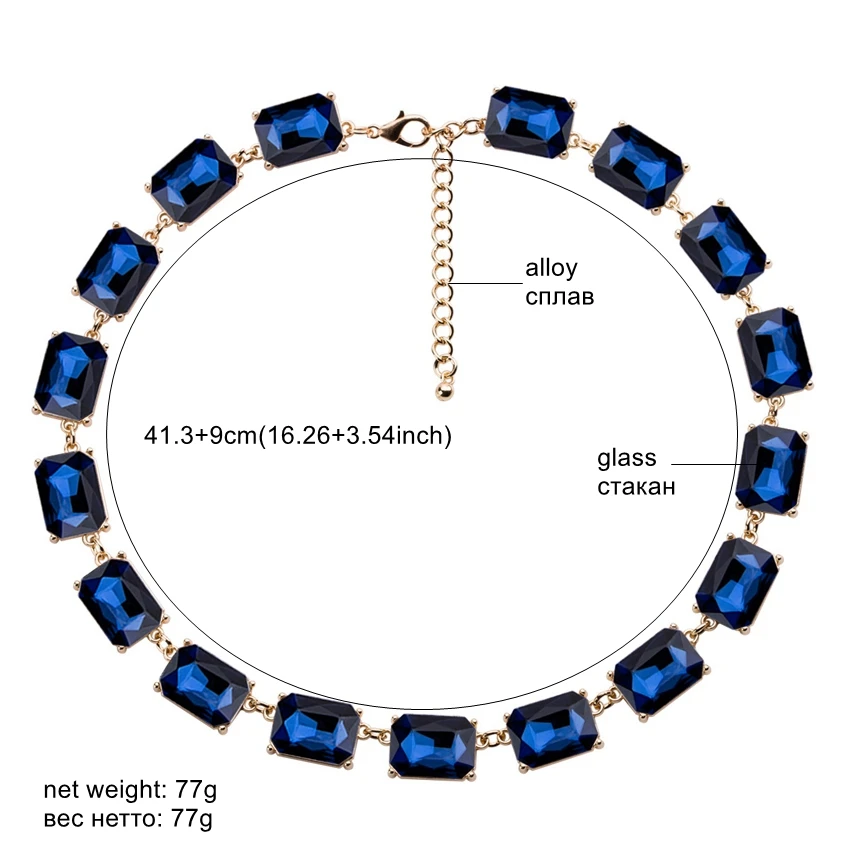 DiLiCa, женское Винтажное колье, ожерелье из акрилового стекла, сплав, массивный чокер ошейник нагрудник, массивное ожерелье для девушек, вечерние ювелирные изделия
