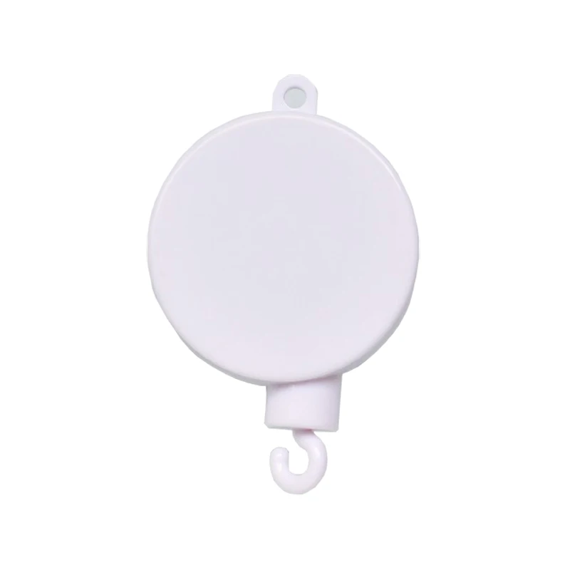 White Baby Rotating Music Box Toys White Rattles Bracket Set Baby Learning Bed Bell Toy Holder Arm Bracket Wind-up Music Box for Baby - Цвет: White