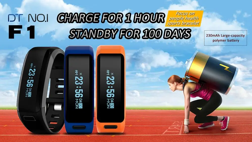 NO.1 F1 Smart band PK XIAOMI MI BAND 2 (9)